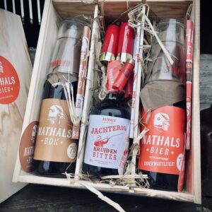 Geschenkkist Nathals driekwartliter + Bok + Jachterig